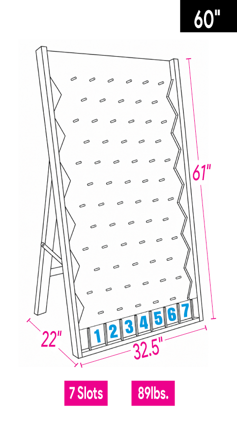 60" Custom Plinko Board
